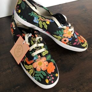 Rifle Paper Co. Keds Lace up Sneakers-New with Tags